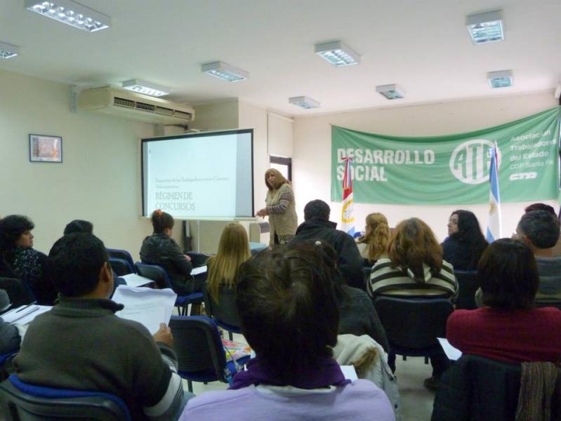 Taller dictado por ATE en la Secretaría de Deportes dependiente del Ministerio de Desarrollo Social