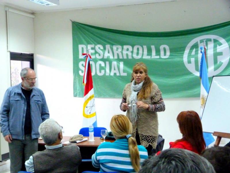 Taller dictado por ATE en la Secretaría de Deportes dependiente del Ministerio de Desarrollo Social