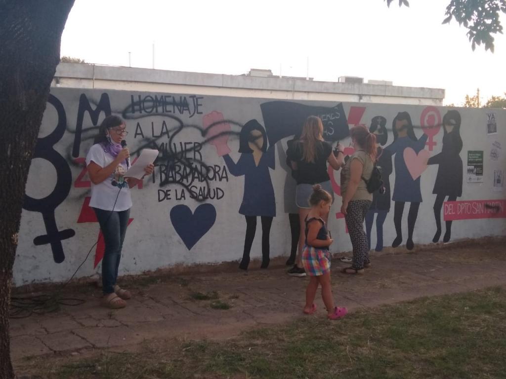 Actos del 8M del Frente de Mujeres Sindicalistas del Dpto San Martín