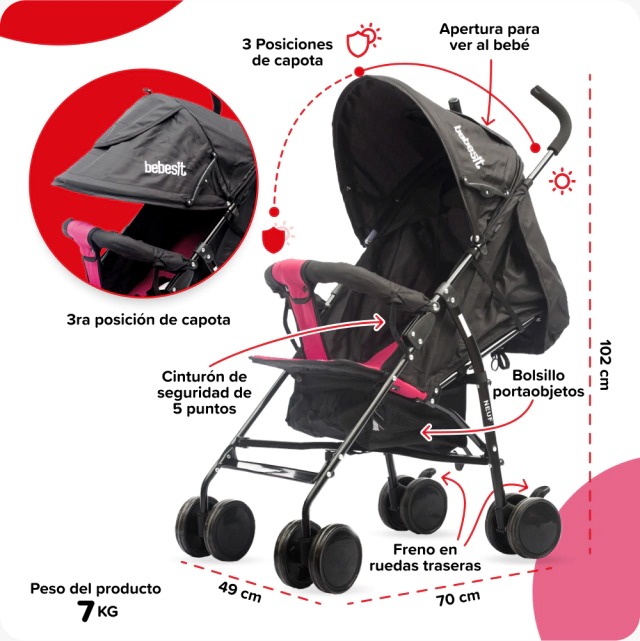 17040026-0 - COCHE PARAGUA BEBESIT NEUF 1058