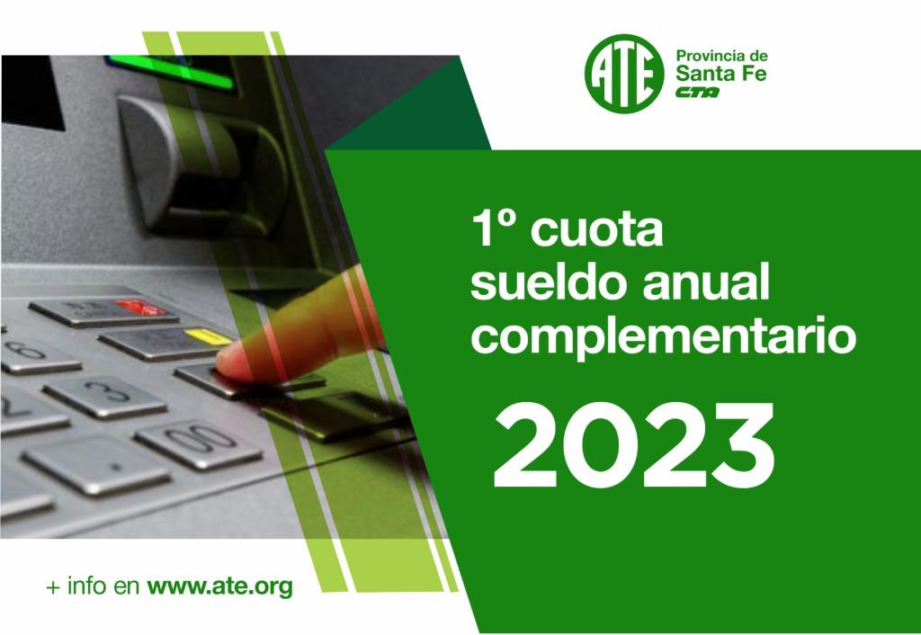 Cronograma de pago de la primer cuota del sueldo anual complementario a los trabajadores/as públicos provinciales