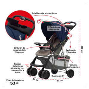 Coche de paseo Bebesit EOS 1337