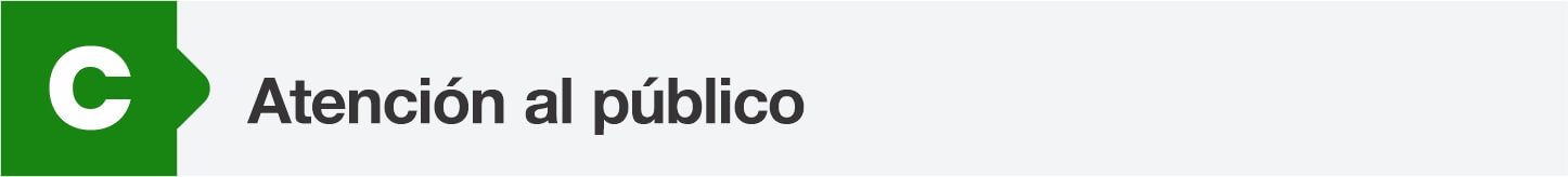 Atención al público