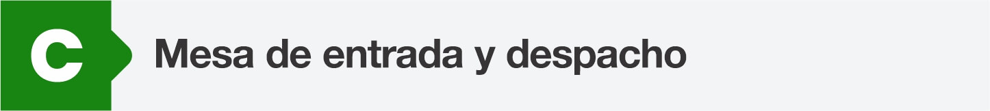 Mesa de entrada y despacho