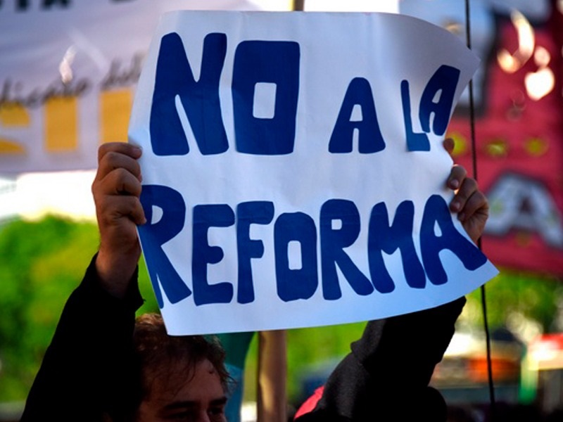 Jornada nacional contra la reforma laboral en Santa Fe
