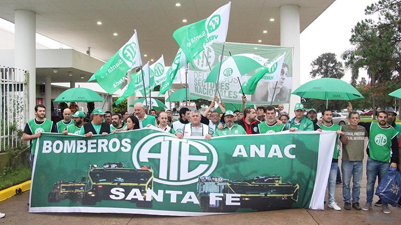 Se realizó una Jornada de protesta en el Aeropuerto de Sauce Viejo