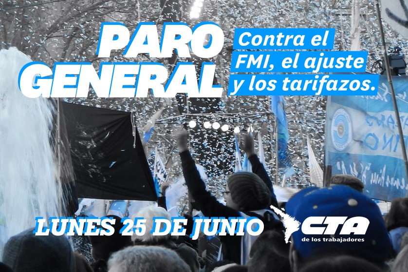 ATE adhiere al paro de este lunes 25 de junio