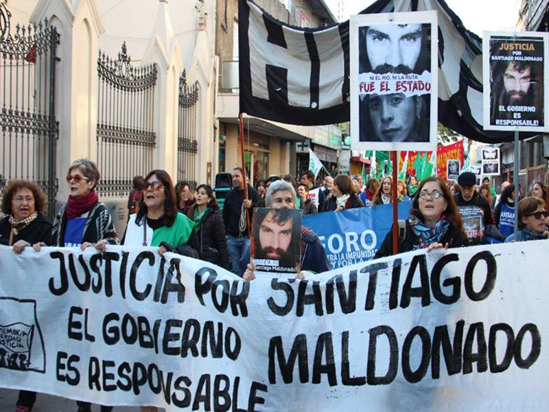 A un año de la muerte y desaparición de Santiago Maldonado, se reclamó por Verdad y Justicia