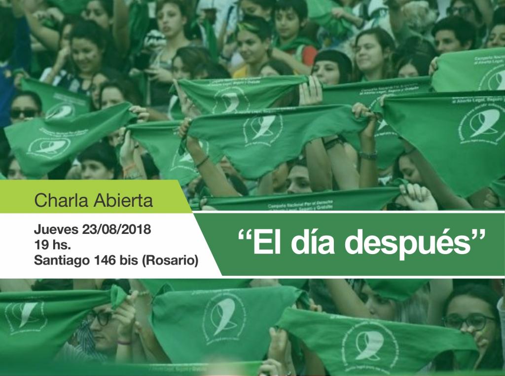 Charla Abierta en Rosario: “El día después”