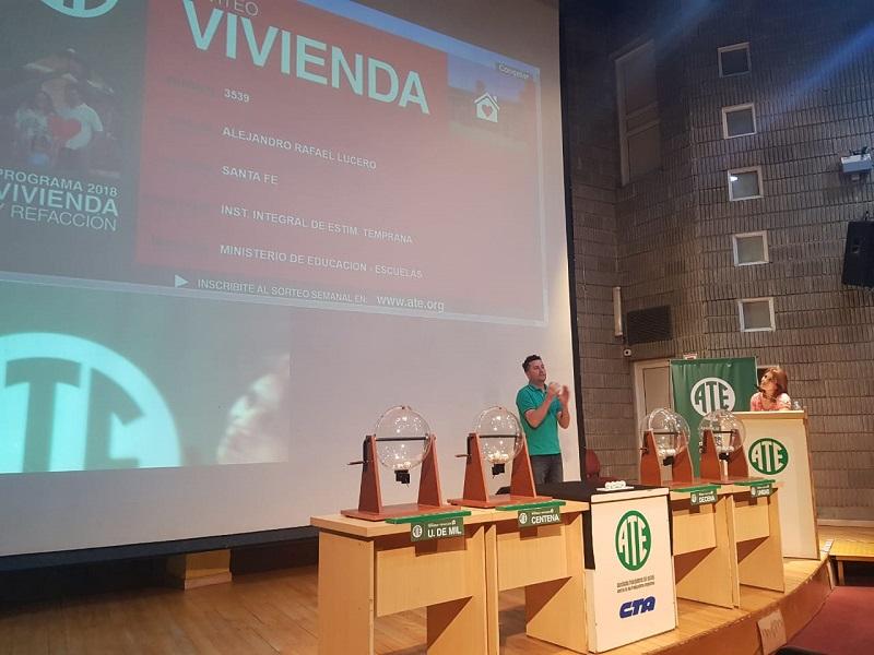 Se realizó el 14º Sorteo del Programa ATE Vivienda y Refacción
