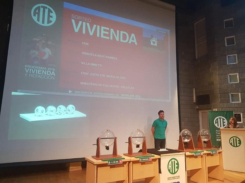 20º sorteo Programa ATE Vivienda y Refacción: Más trabajadores se suman al sueño de la casa propia