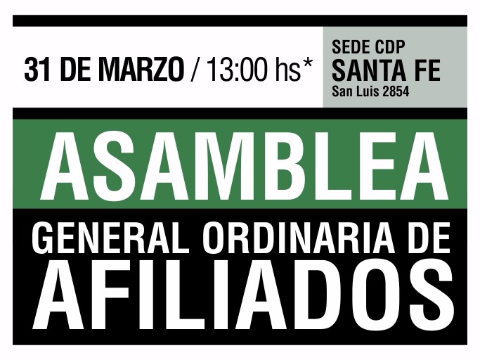 Asamblea General Ordinaria de Afiliados de ATE